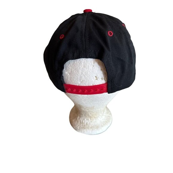 Bobcat Adjustable Snapback Hat Black & Red - Picture 3 of 6